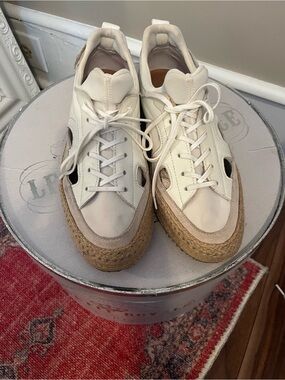 PAJAR Women’s White Espadrille-Style Sneakers